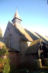The west end showing the belfry March 2007